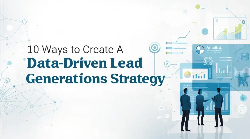 10 Ways to Create A Data-Driven Lead Generation Strategy image 1